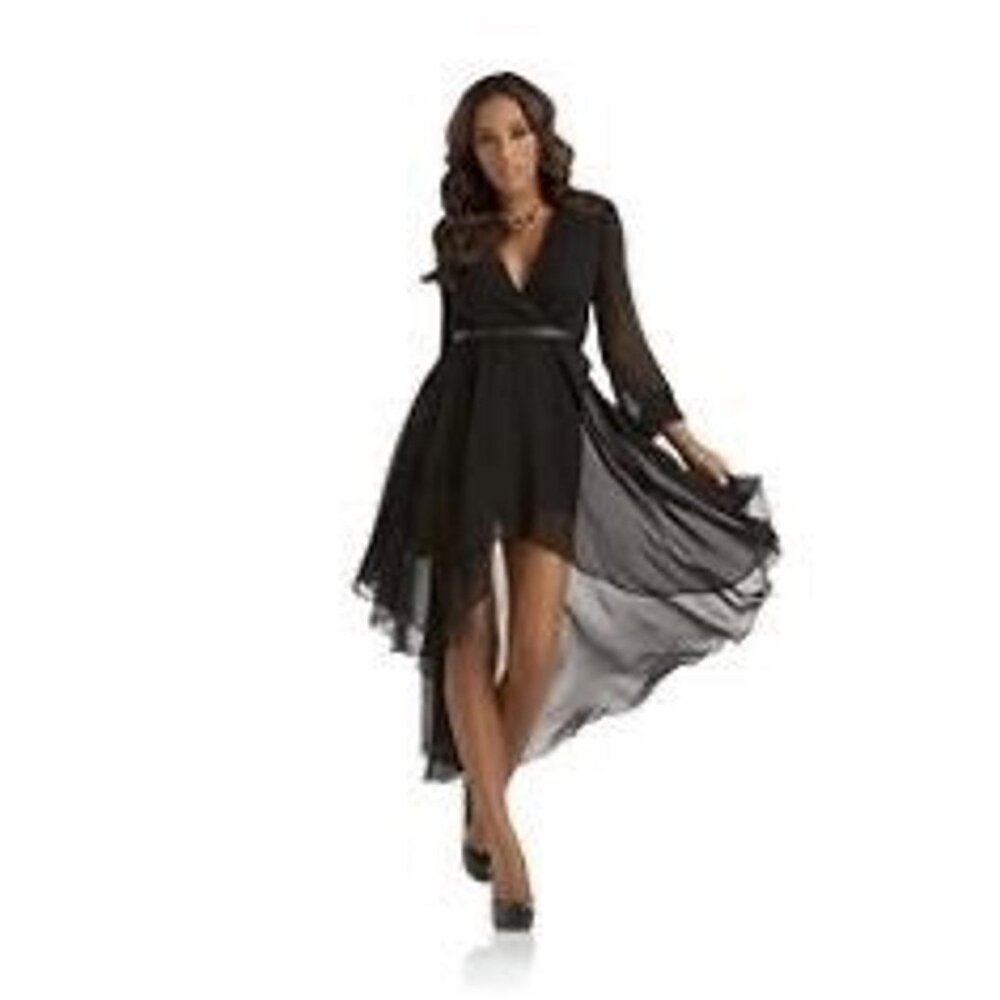 Low Black Sheer Dress
